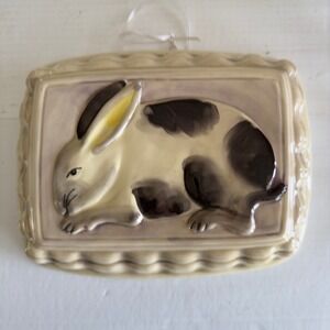 C.co e Cristina Made in Italy Ceramic Bunny Rabbit Wall Decor Plaque
